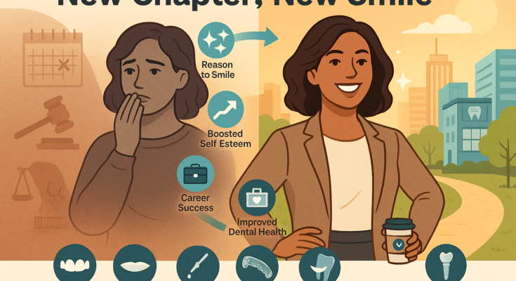 A post-divorce smile makeover has four advantages